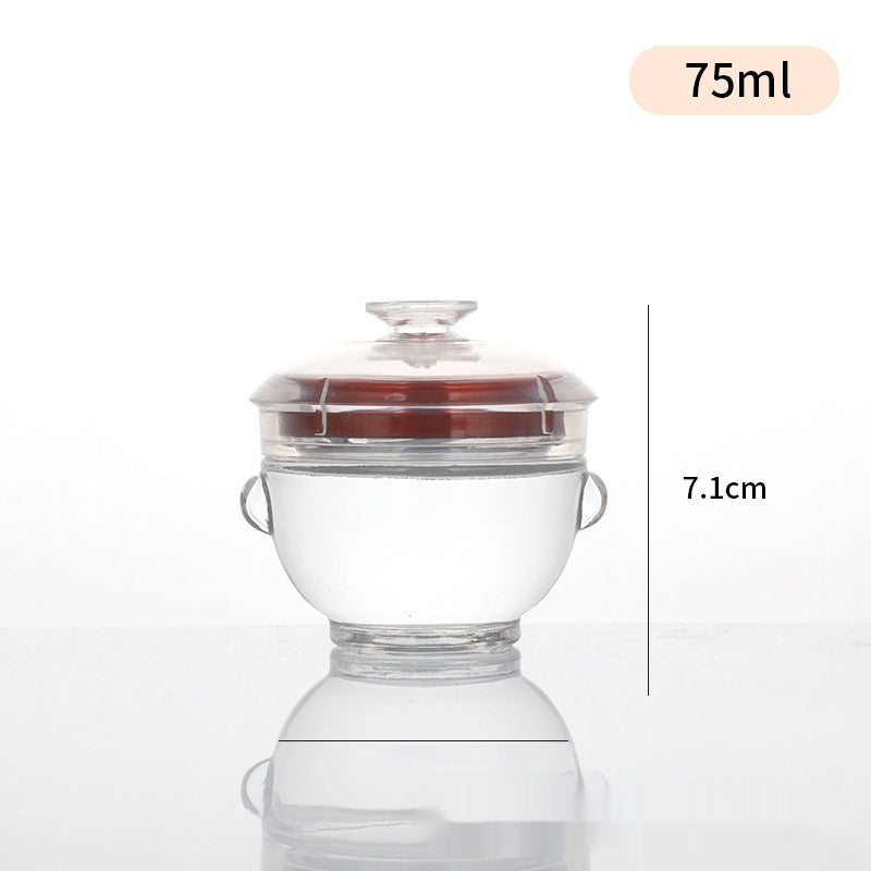 Cubilose Glass Bottle Jar High Temperature Resistant Subpackaging Bottles 150ml 84 Pieces Per Box