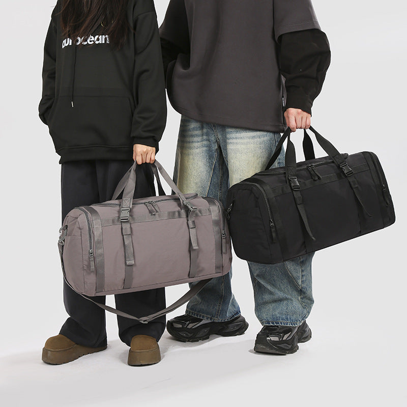 Gym Shoulder Sports Bag Crossbody Handbag for Leisure Travel Waterproof Breathable Polyester 20 to 35L Capacity