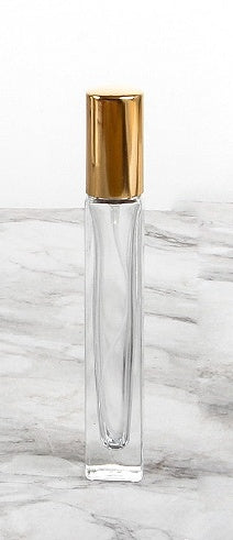 Transparent Glass 5ml Perfume Bottle With Golden Atomization Nozzle Sub Bottle For Fragrance Samples