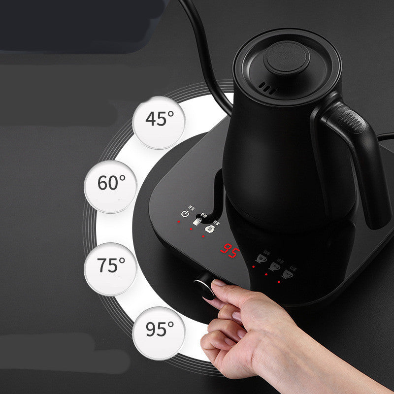 Stainless Steel Smart Thermostat Electric Kettle Black 600ml Hand Pot With Base Included