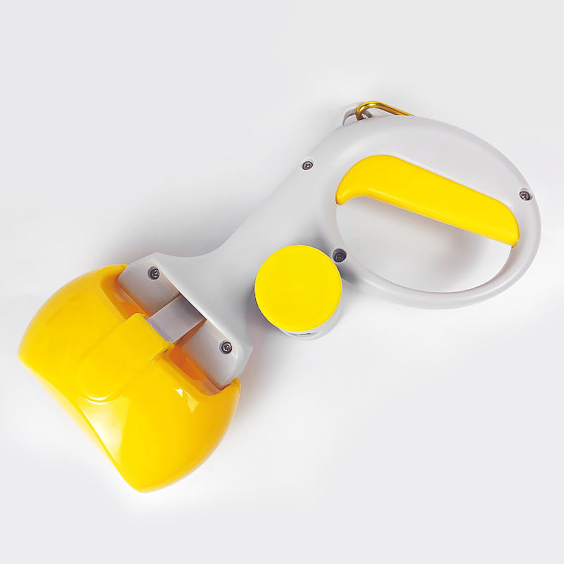 Pet Pooper Scooper With Built-In Trash Bag Holder Non-Breakable High-Strength ABS Plastic Grass And Gravel Cleanup