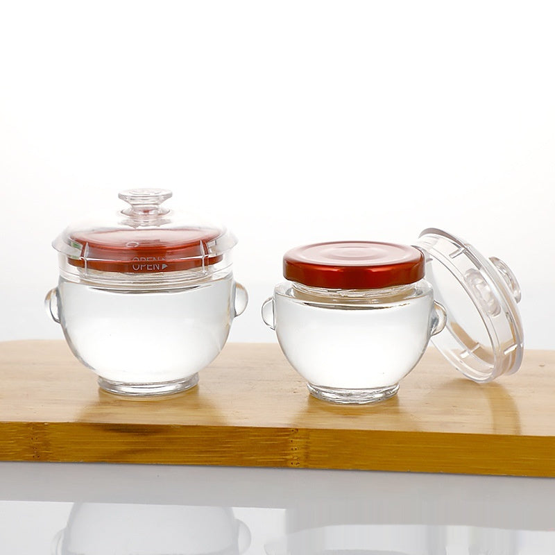 Cubilose Glass Bottle Jar High Temperature Resistant Subpackaging Bottles 150ml 84 Pieces Per Box