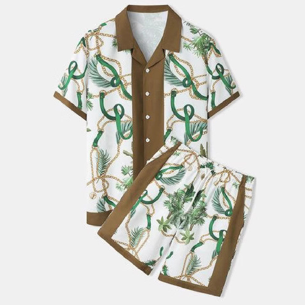 Beach Men And Women Short Sleeve Shirt Outfit