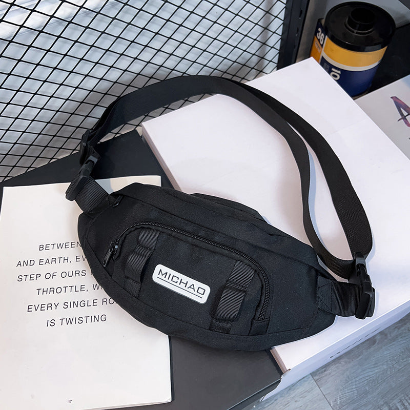 Personalized Hip Hop Street Style Workwear Chest Bag Canvas Shoulder Crossbody With Sandwich Pocket For Daily Use