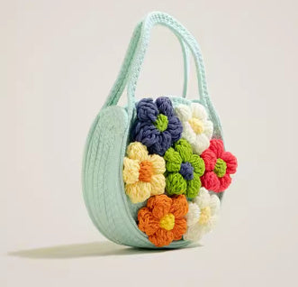 Beach Seaside Bag - Cotton Linen Spring Tote with Phone Pocket