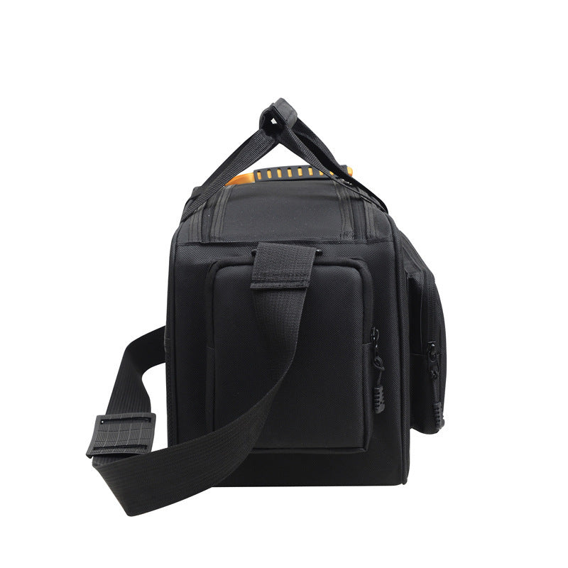 Old Fashioned Shoulder Photographic Equipment Bag for Vidicon Cameras Black Solid Color Anti Theft Wear Resistant