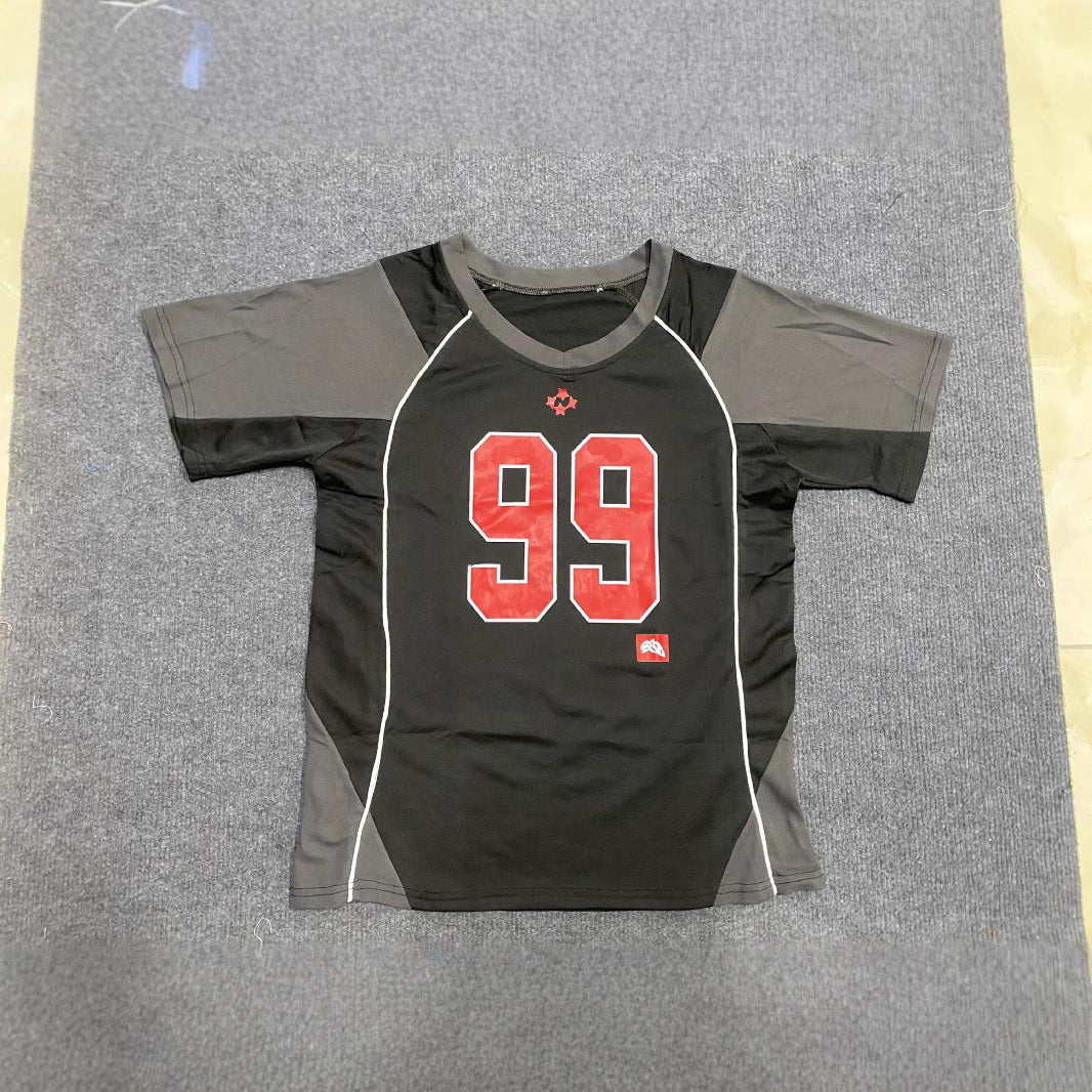 Street Digital Printing Loose-fitting Casual T-shirt