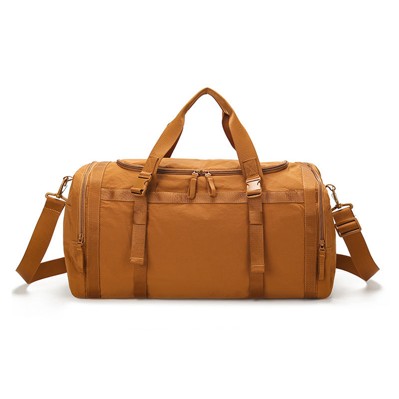 Gym Shoulder Sports Bag Crossbody Handbag for Leisure Travel Waterproof Breathable Polyester 20 to 35L Capacity