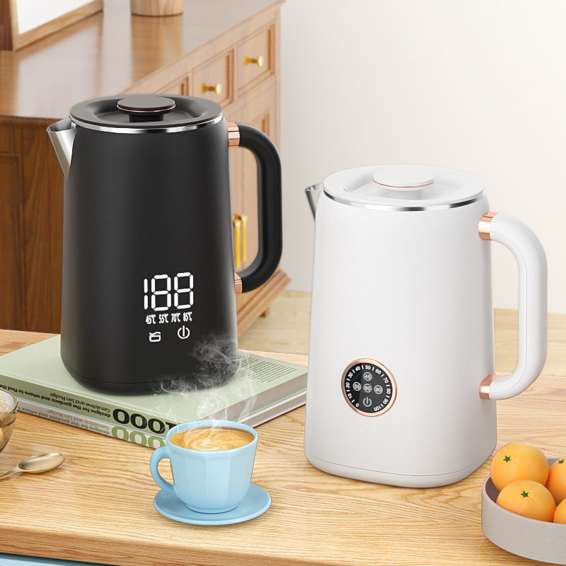 Smart Heat Preservation Electric Kettle Auto Keep Warm 1.7L 1000W To 1500W Anti Dry Burn Stainless Steel ABS
