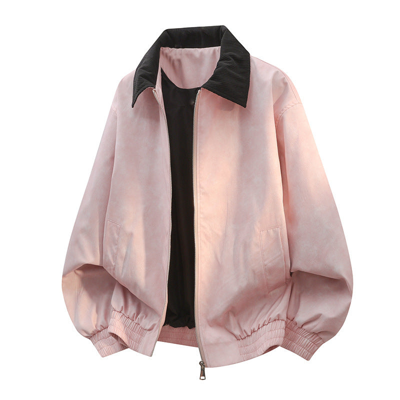 Stitching Lapel Casual Jacket Coat Men