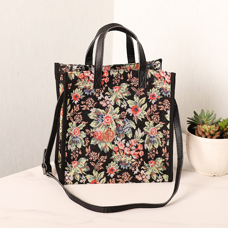 Womens Korean Style Canvas Shoulder Bag With Adjustable Strap For Street Trend Urban Fashion Accessory