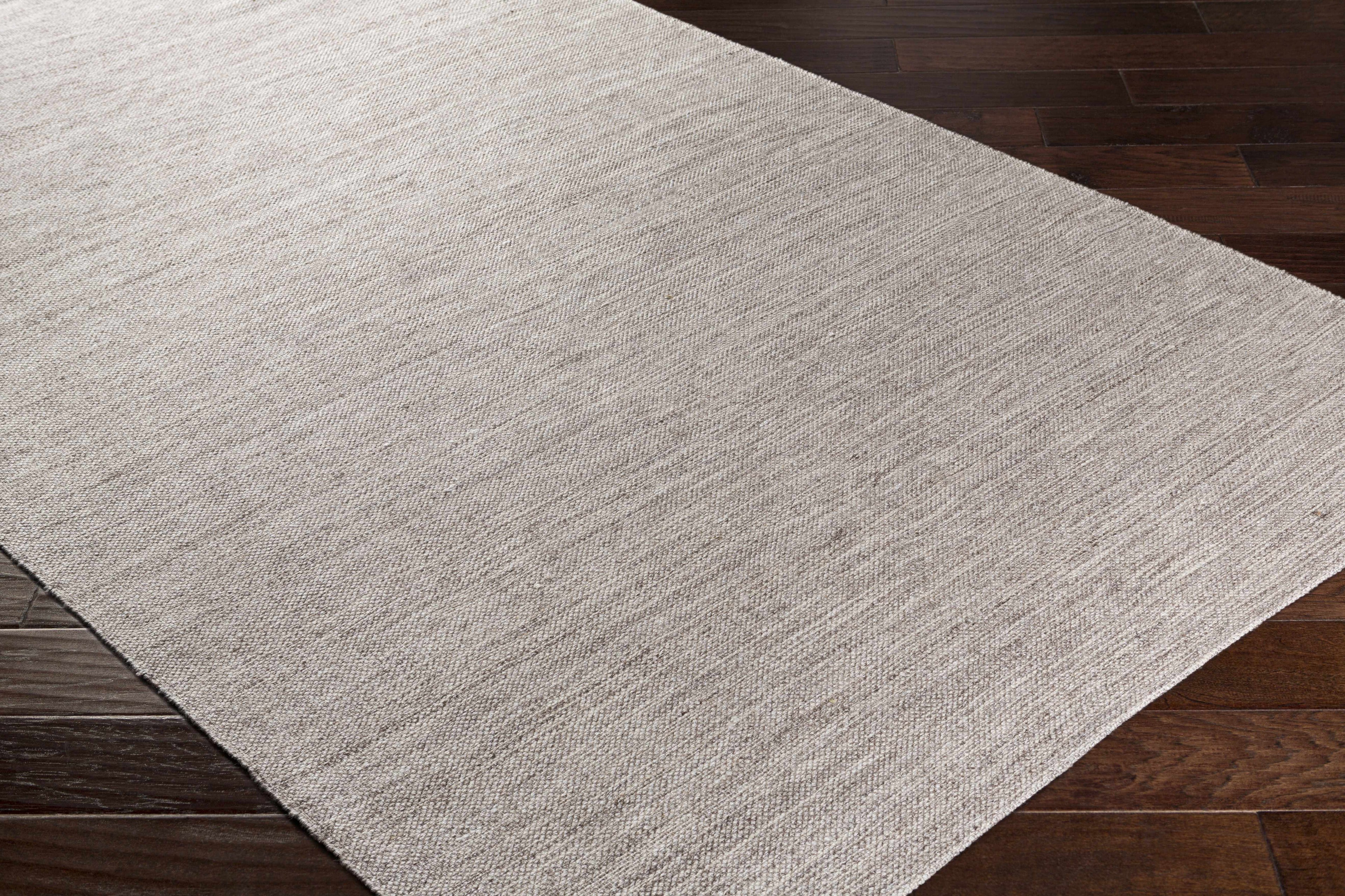 Clarkesville Dark Brown & White Hand Woven Viscose Wool Area Rug