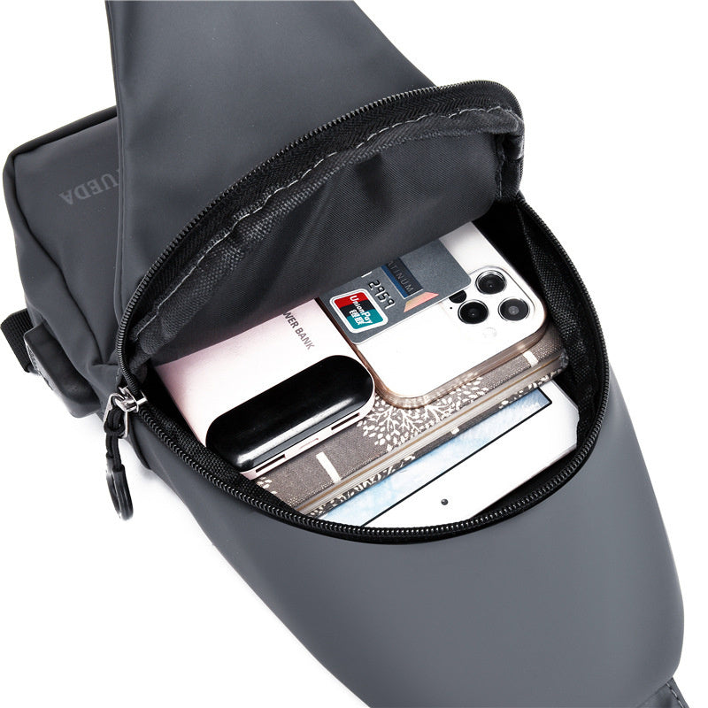 Men's Chest Bag Crossbody Backpack Tactical Casual Sports Function Oblique Shoulder Fashion