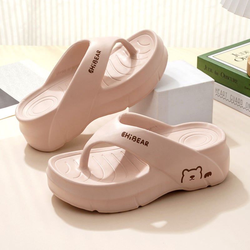 Thick-Soled Non-Slip Flip Flops - Comfortable Summer Slippers