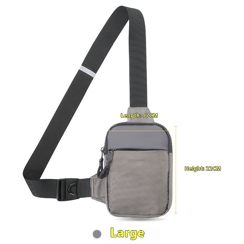 Crossbody Phone Bag Waist Bag Mini Fashion Shoulder Bag Waterproof Ultra Light Polyester For Daily Use