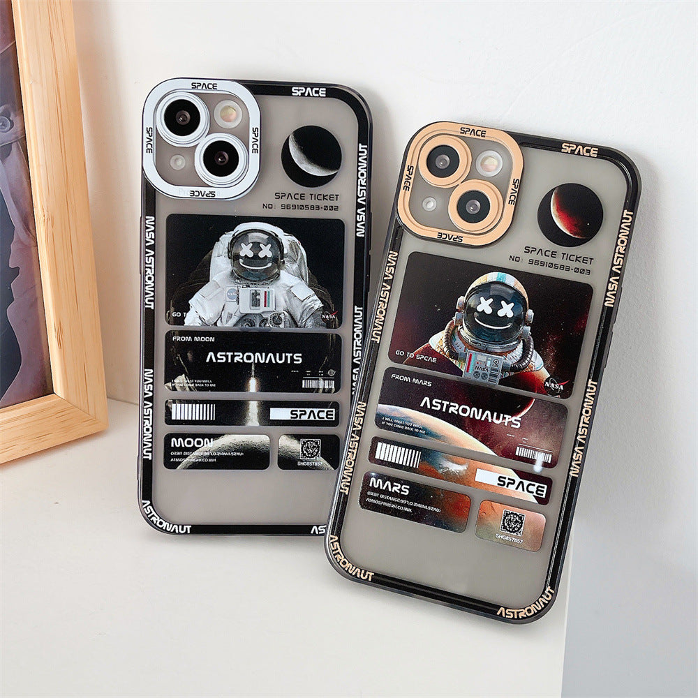 Fashion Space Astronaut Graffiti Phone Case For iPhone 8 Plus 7 Plus X Xs Xs Max XR 11 Pro Silicone TPU