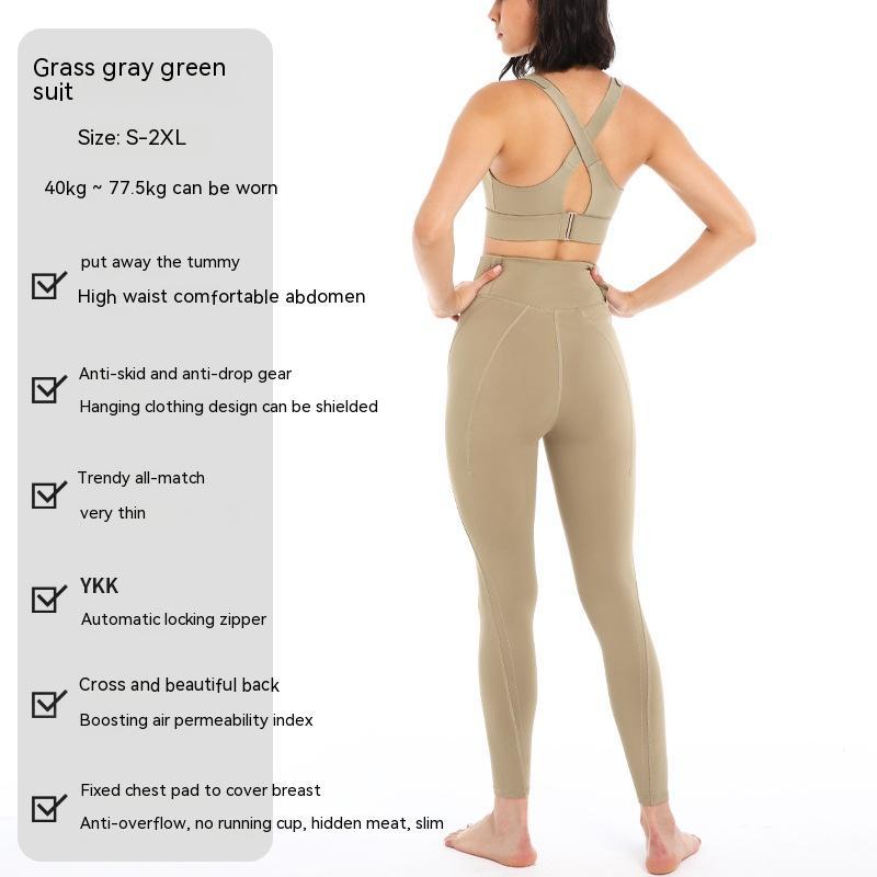 Women's Tight Yoga Clothes High End Professional Workout Wear Sizes S XXL For Running Fitness Black Green Brick Red