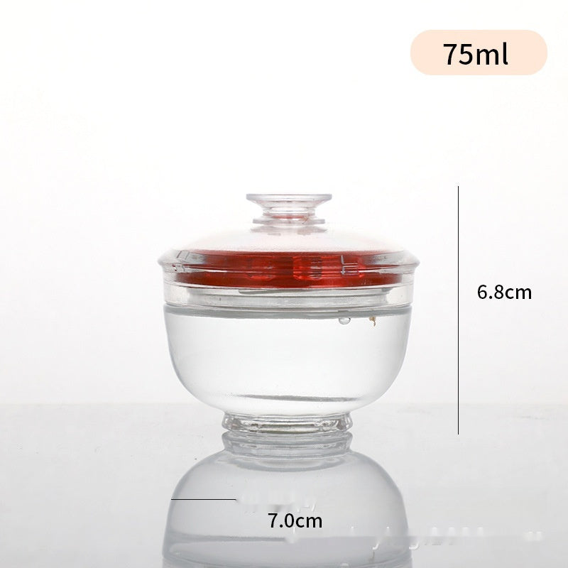 Cubilose Glass Bottle Jar High Temperature Resistant Subpackaging Bottles 150ml 84 Pieces Per Box