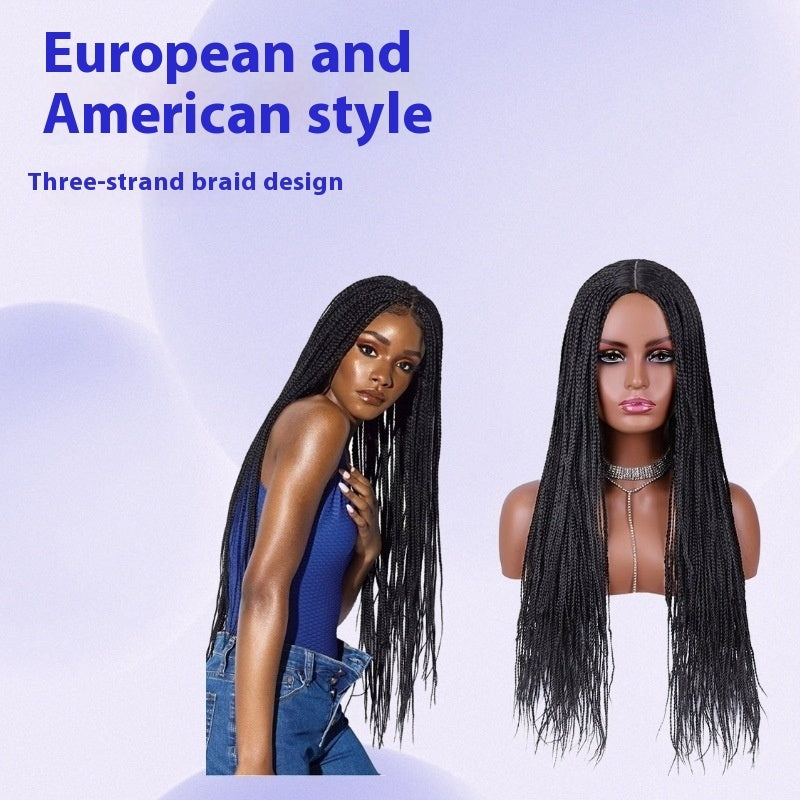 Long Braided Synthetic Wig - 24 Inch