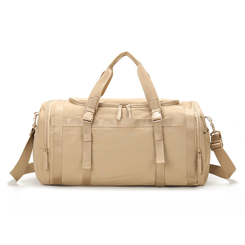 Gym Shoulder Sports Bag Crossbody Handbag for Leisure Travel Waterproof Breathable Polyester 20 to 35L Capacity