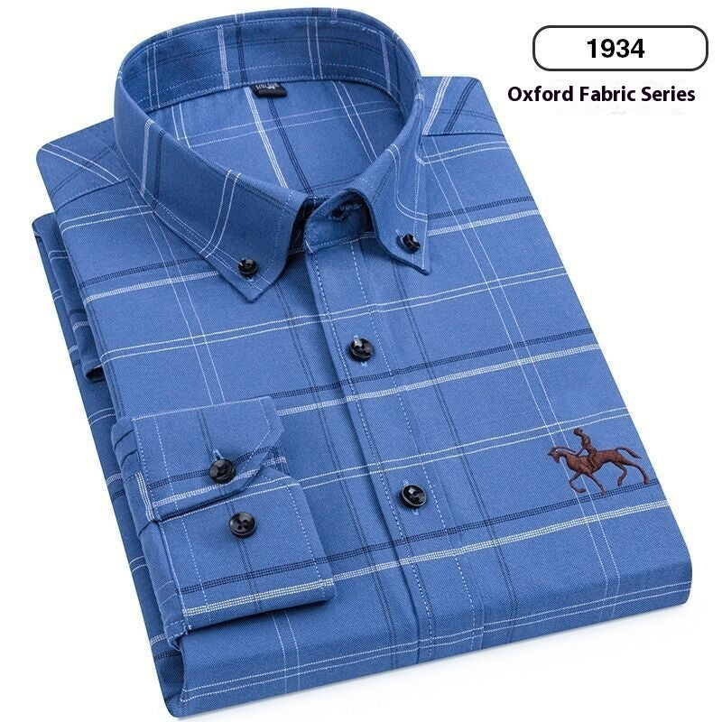 Men's Cotton Long-sleeved Casual Shirt