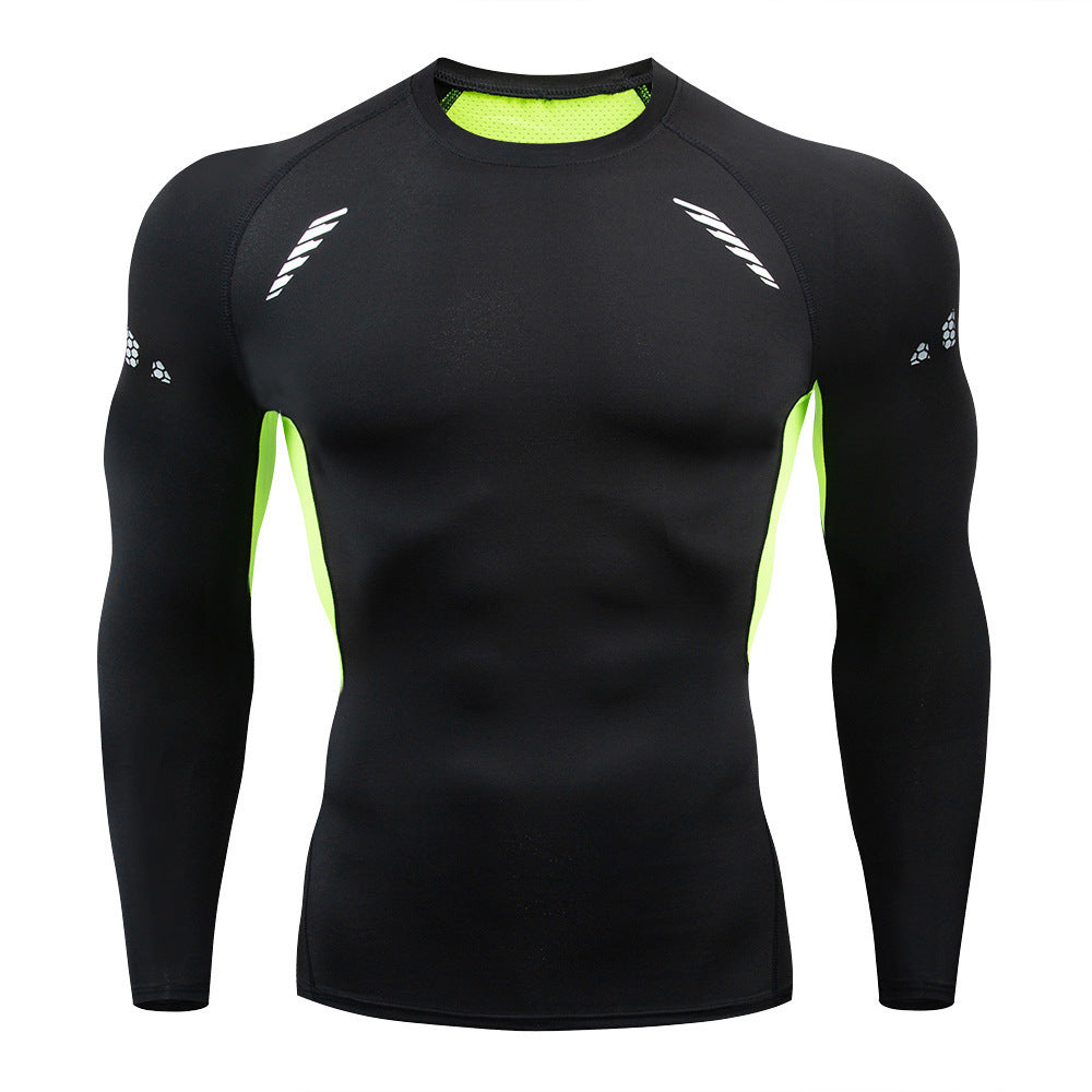 Men's Quick Dry Long Sleeve Sports Shirt For Workout And Fitness Training Moisture Wicking Athleisure