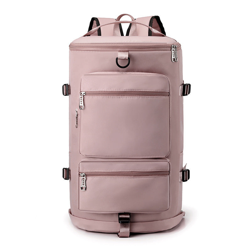 Unisex Large Capacity Dry Wet Separation Fitness Backpack For Travel And Short Distance Luggage Bag
