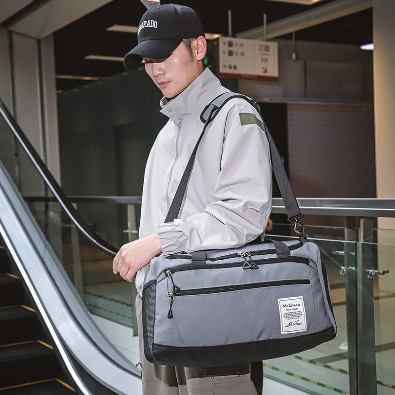 Unisex Large Capacity Travel Backpack Oxford Cloth Luggage Bag For Leisure Travel