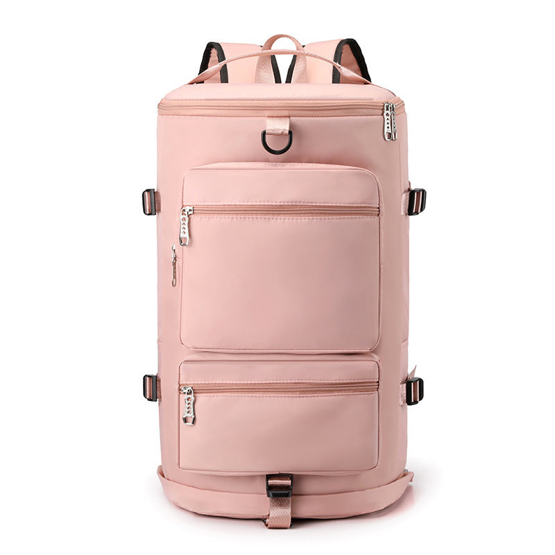 Unisex Large Capacity Dry Wet Separation Fitness Backpack For Travel And Short Distance Luggage Bag