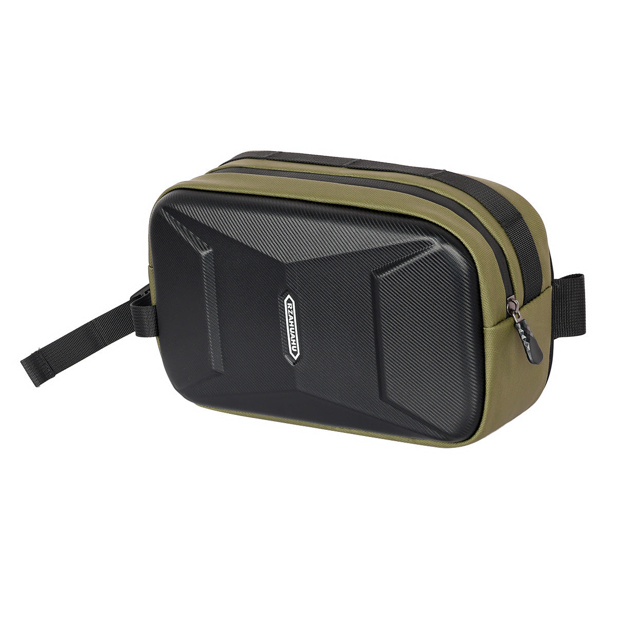 New Large Capacity Front Mountain Bike Pannier Bag Hard Shell Crossbody 3L Polyester Green Black Brown