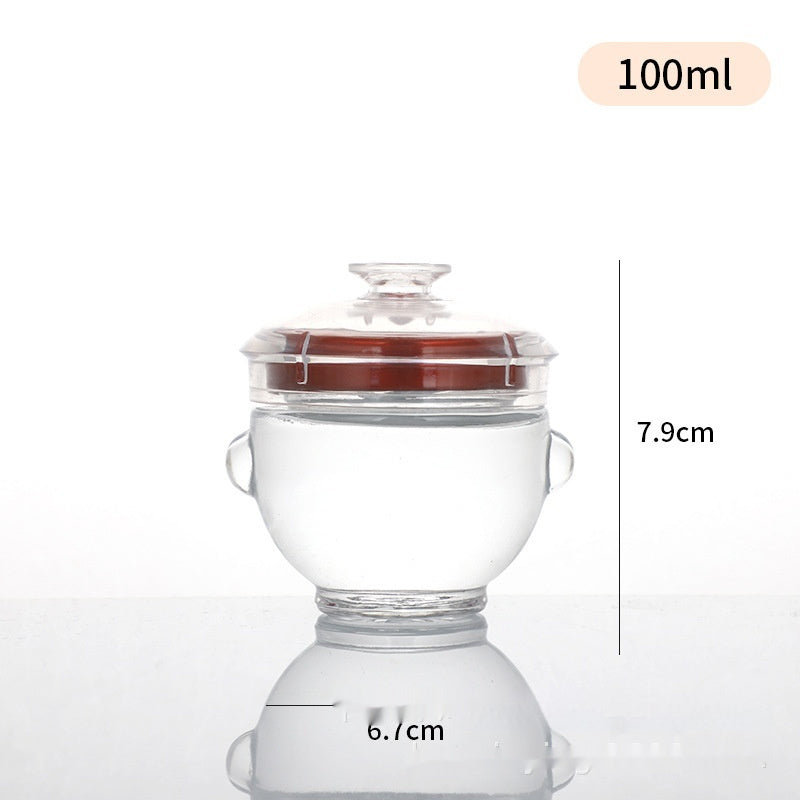 Cubilose Glass Bottle Jar High Temperature Resistant Subpackaging Bottles 150ml 84 Pieces Per Box