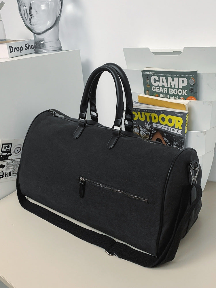 Large Capacity Fitness Unisex Nylon Messenger Bag Dry Wet Separation Lightweight Urban Style For Short Distance Use