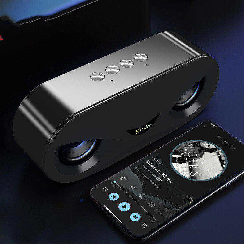 Colorful Lights Portable Wireless Bluetooth Speaker With Dual Speakers And Subwoofer For High Fidelity Audio