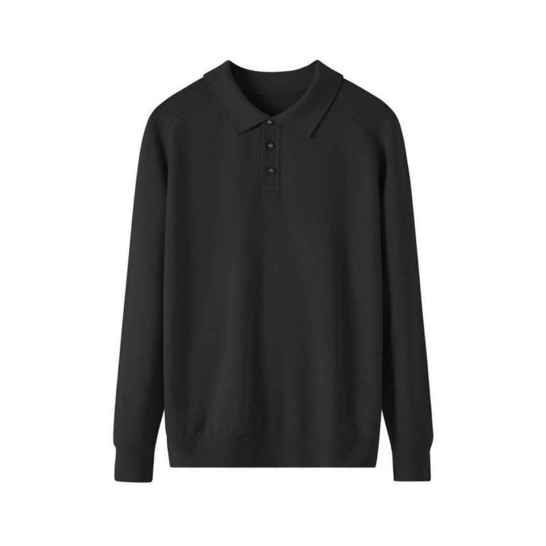 Men's Long-sleeved Sweater Lapel Comfortable All-match