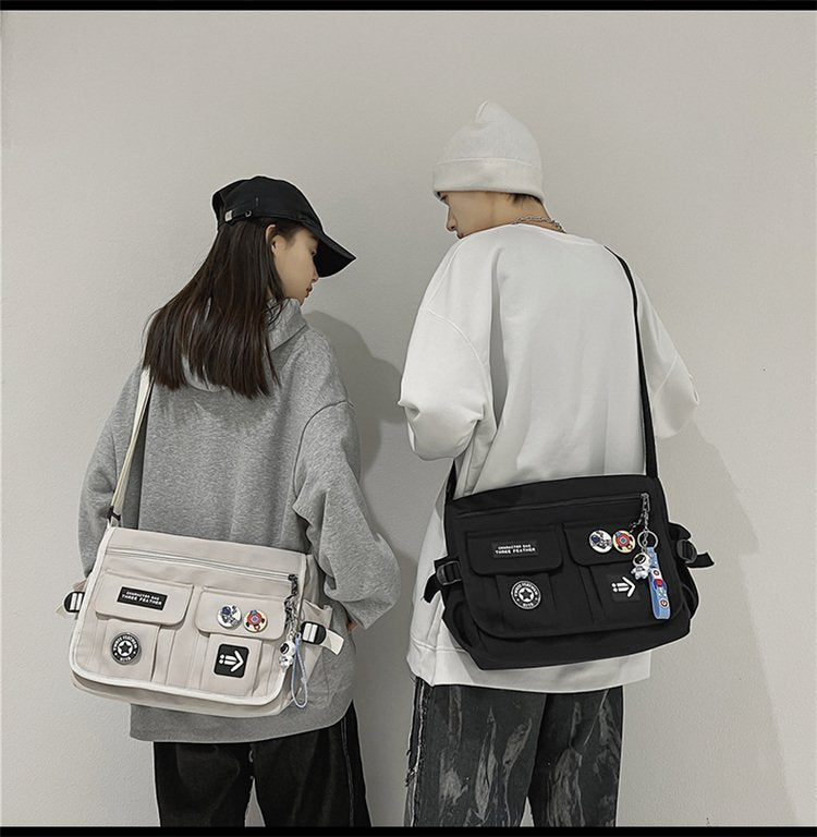 Large Capacity Multi Functional Mens Shoulder Messenger Bag Oxford Cloth Durable Travel Bag