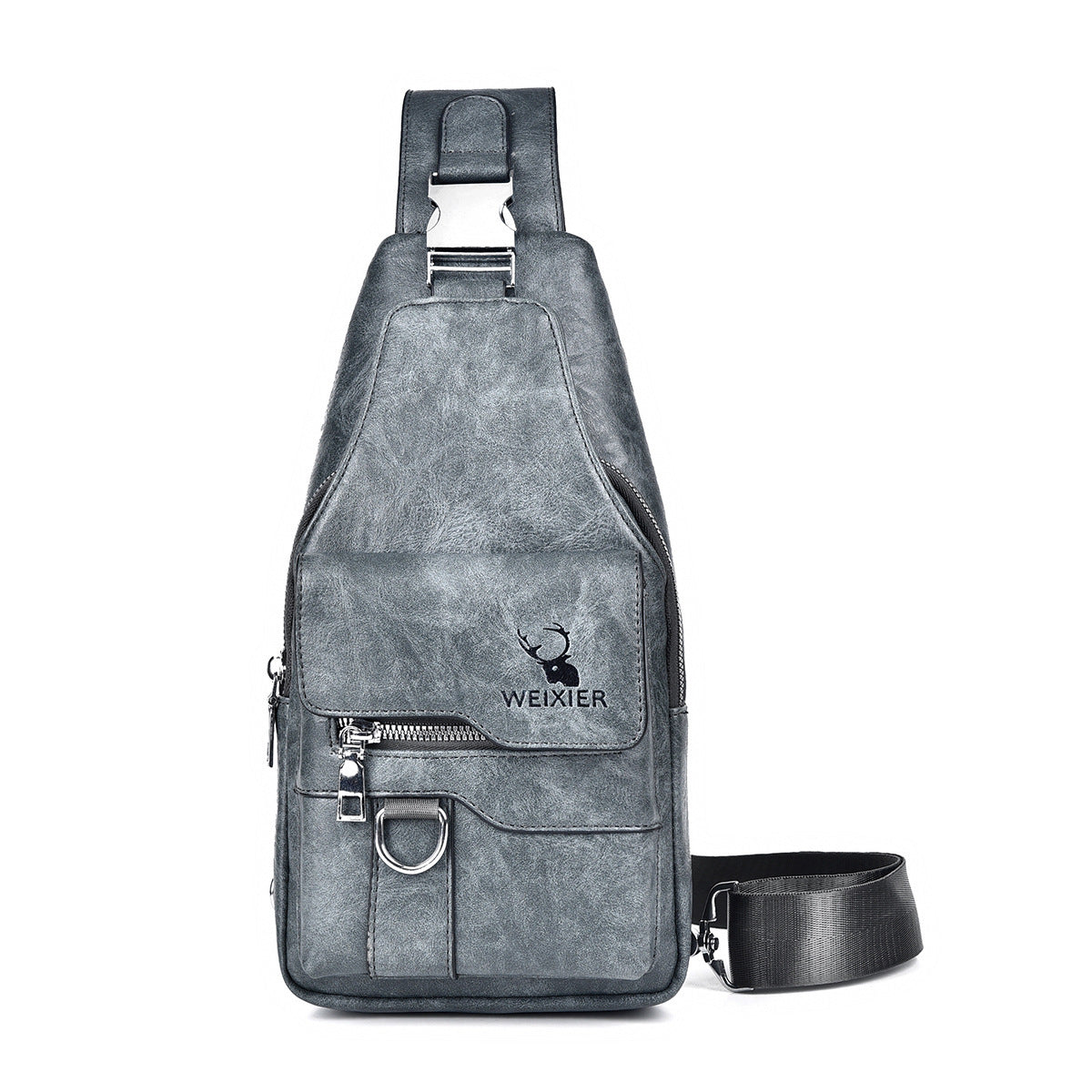 Retro Easy Matching Shoulder Bag With Large Capacity Waterproof Satchel In Creamy White Gray Black Blue Dark Brown