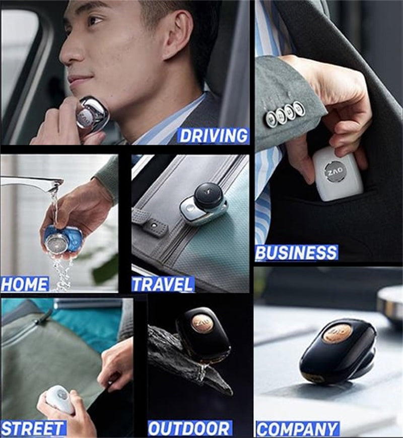 Electric Mini Travel Shaver For Men Pocket Size Cordless USB Rechargeable Shaver For Face And Beard 60 Day Battery Life