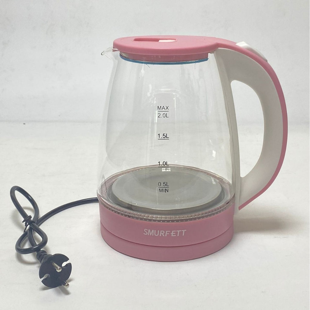 Stainless Steel Electric Kettle 1.8L Auto Power Off Anti Dry Burn Protection 1500W to 2000W Blue Pink Black