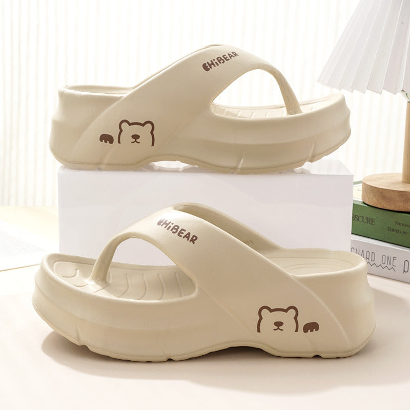 Thick-Soled Non-Slip Flip Flops - Comfortable Summer Slippers