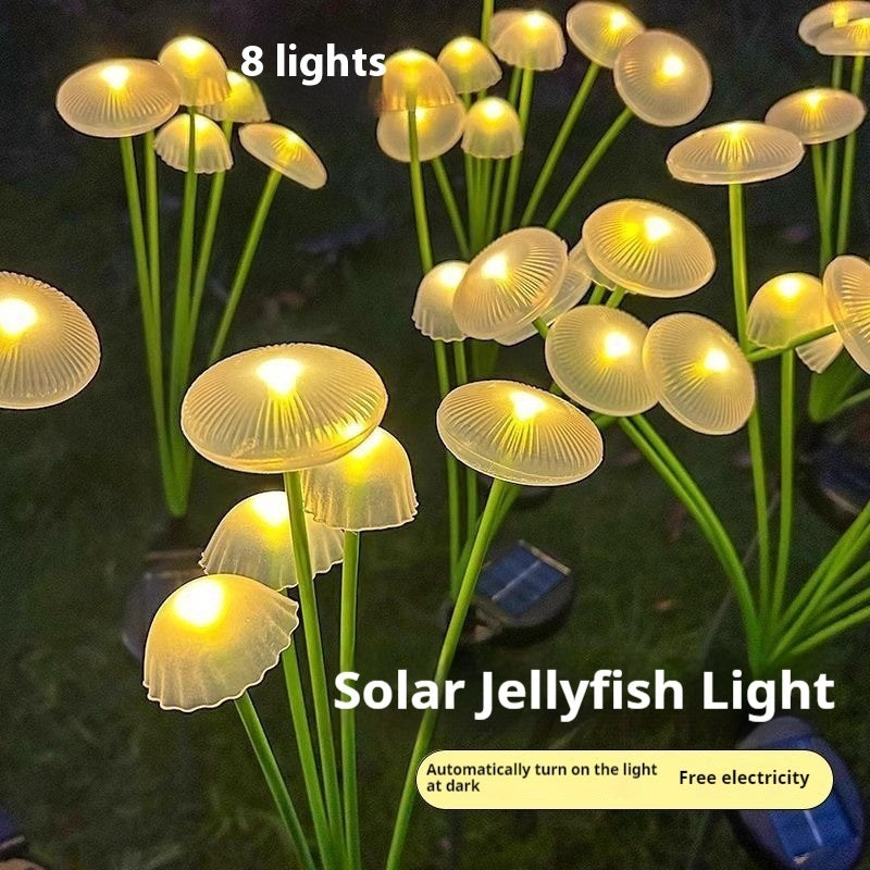 Solar Jellyfish Lamp Garden Balcony Decoration Mushroom Floor Outlet Lawn Lamp