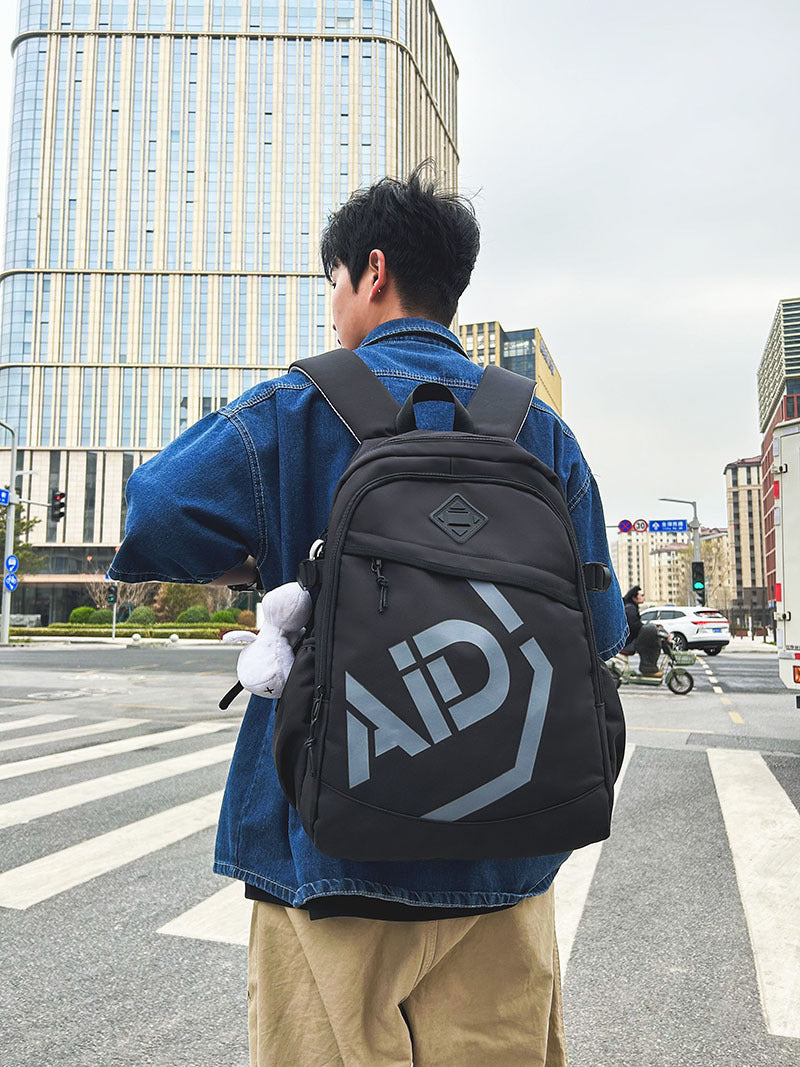 Street Trend Small Casual Nylon Backpack Bag Unisex All Match Daily Use School Bag