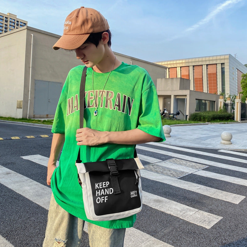 Nylon Shoulder Crossbody Bag Unisex Versatile Outdoor Medium Bag Breathable Waterproof