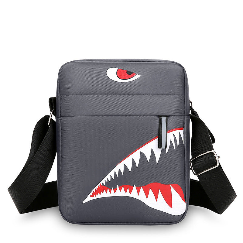 Men's Small Casual Trend Shoulder Crossbody Bag for Daily Use Black Gray Green Oxford Cloth Urban Minimalist