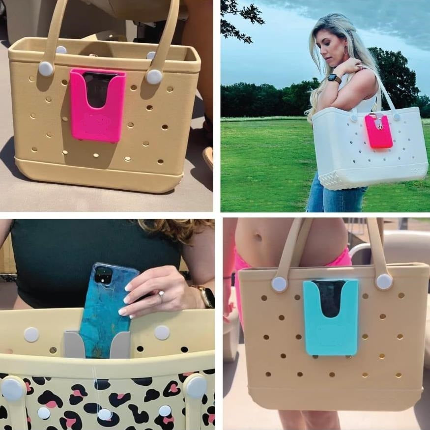 Hole Beach Bag Accessories Mobile Phone Storage Rack