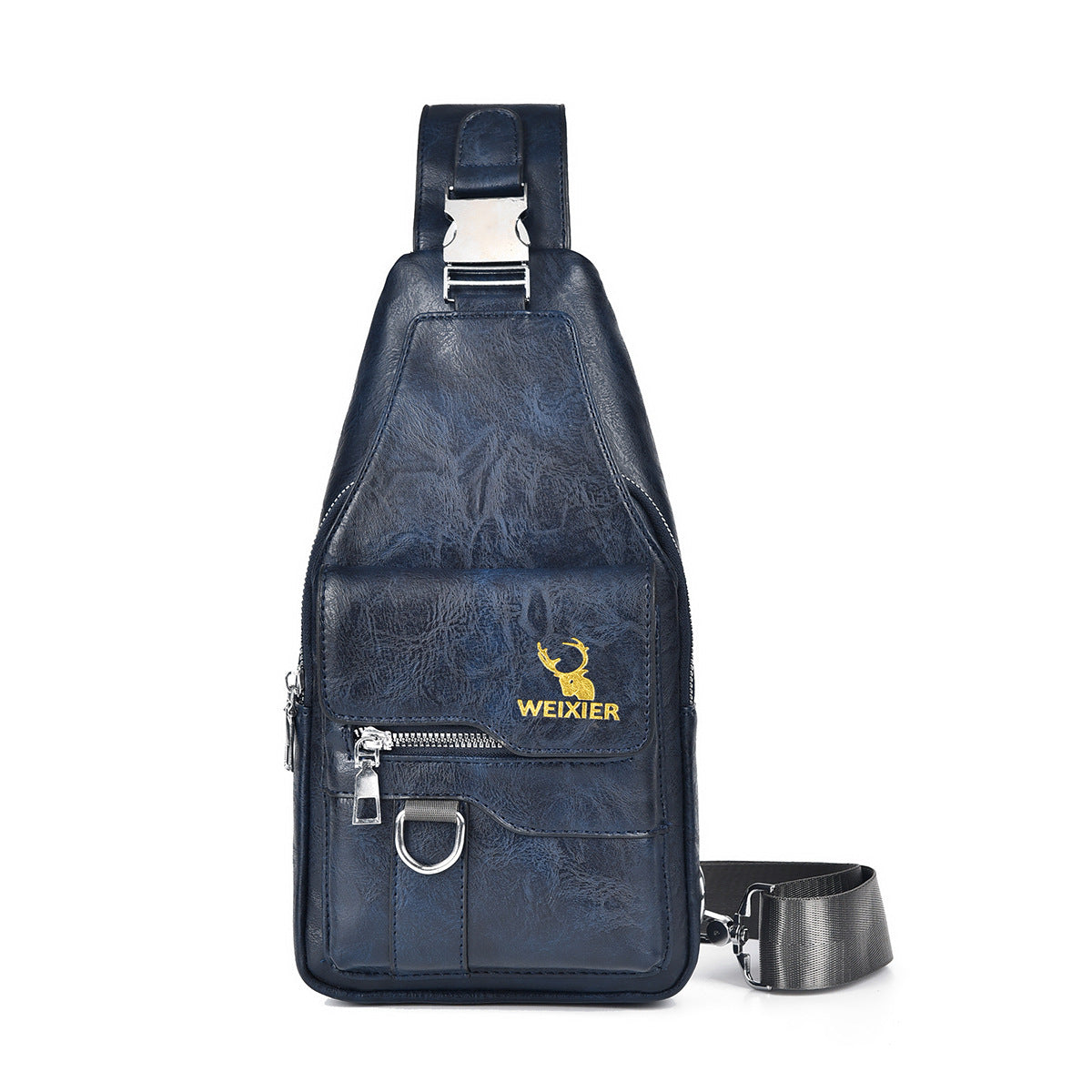 Retro Easy Matching Shoulder Bag With Large Capacity Waterproof Satchel In Creamy White Gray Black Blue Dark Brown