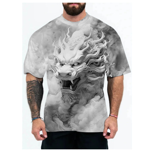 New Animal Pattern Men's Short Sleeve