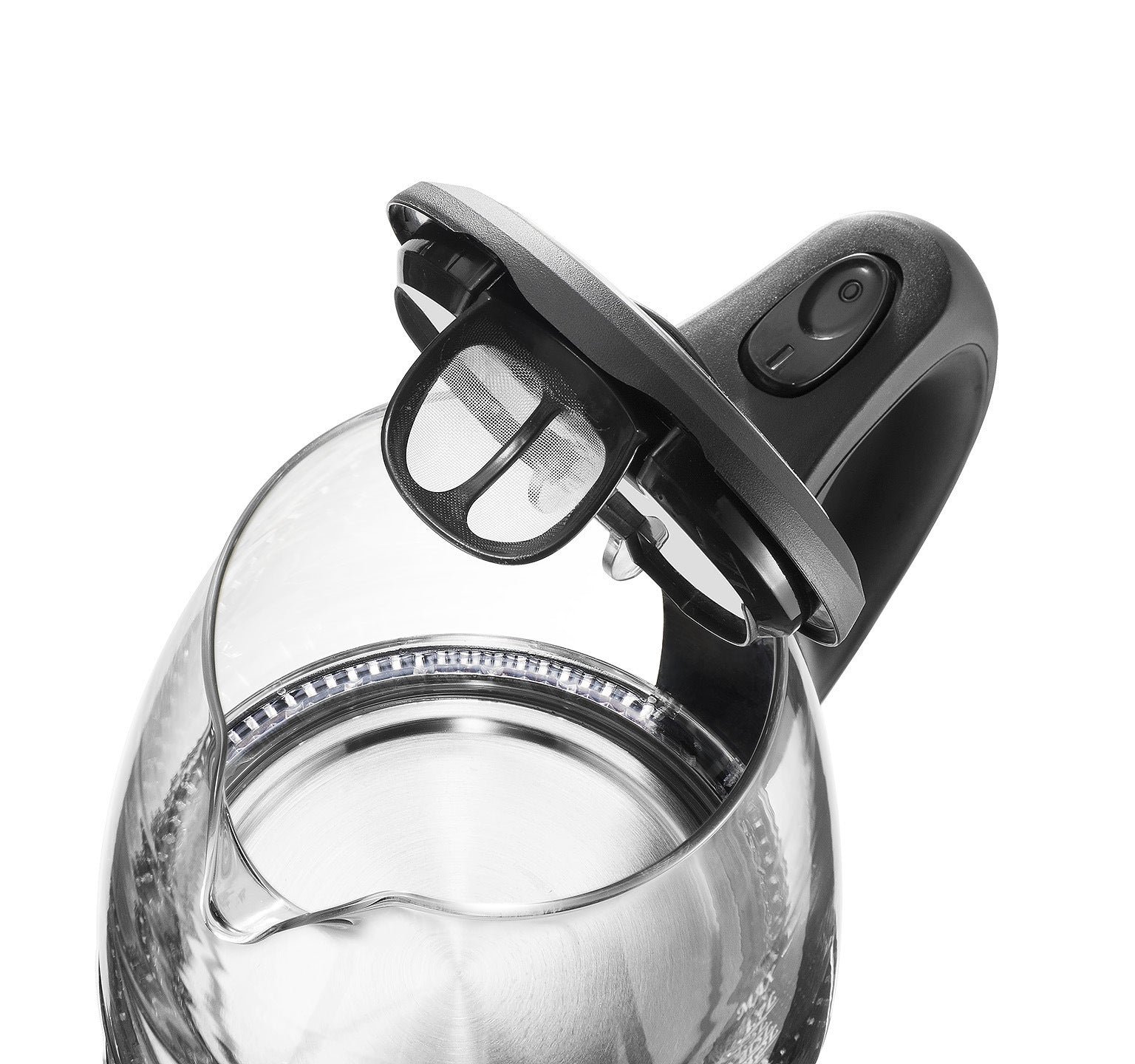 High Borosilicate Glass Blue Light Electric Kettle Boils Water Fast With Anti Dry Burn 1500W Included 2000W Max