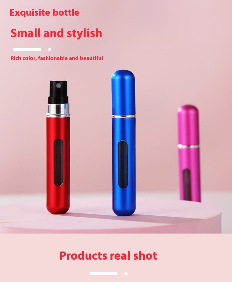 Perfume Sub-bottles Color Direct Charging Aluminum Perfume Bottle Press Head Portable Travel Split Liquid Spray Bottle
