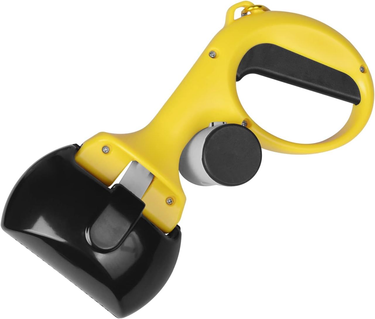 Pet Pooper Scooper With Built-In Trash Bag Holder Non-Breakable High-Strength ABS Plastic Grass And Gravel Cleanup