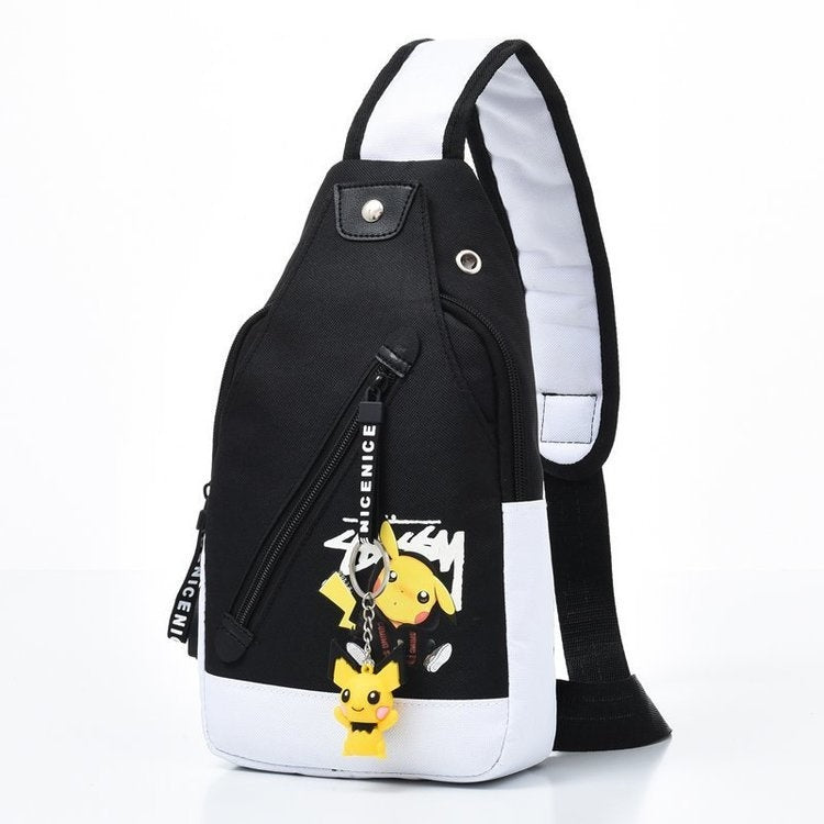 Men's Chest Bag Crossbody Backpack Tactical Casual Sports Function Oblique Shoulder Fashion